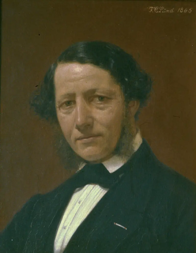 Moritz G. Melchior pintado por F. C. Lund en 1865