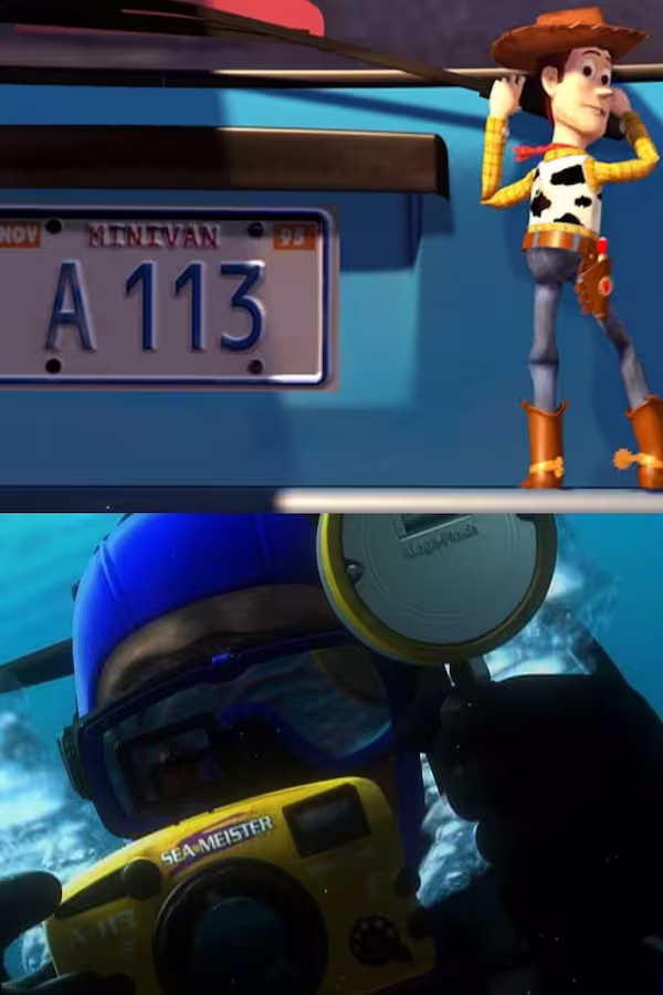 Detalles de Toy Story y Nemo donde vemos el código A113 Detalles de Toy Story y Nemo donde vemos el código A113