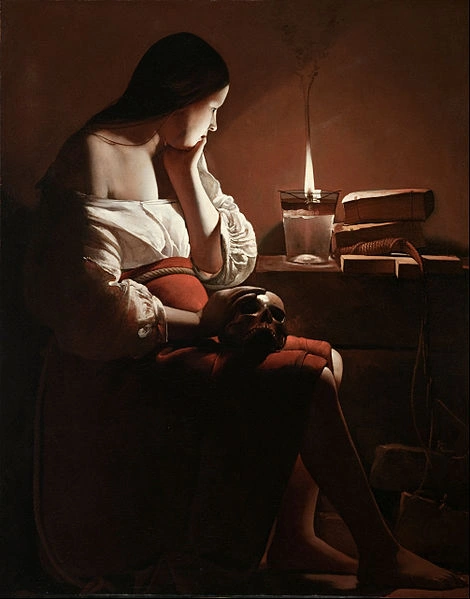 Georges de la Tour, La Magdalena Penitente, c. 1642 Georges de la Tour, La Magdalena Penitente, c. 1642