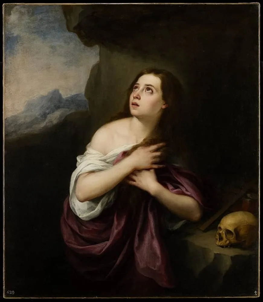 Murillo (copia), Magdalena penitente, S. XVII Murillo (copia), Magdalena penitente, S. XVII