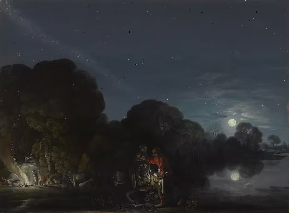 Adam Elsheimer, Huida a Egipto (1609) Adam Elsheimer, Huida a Egipto (1609)